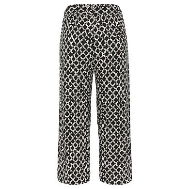Lascana Women's Printed Tie Belt Culottes