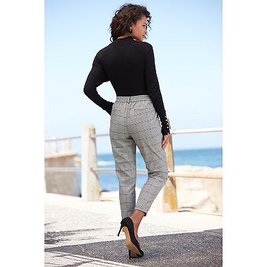 Lascana Women's Plaid Ankle Pants