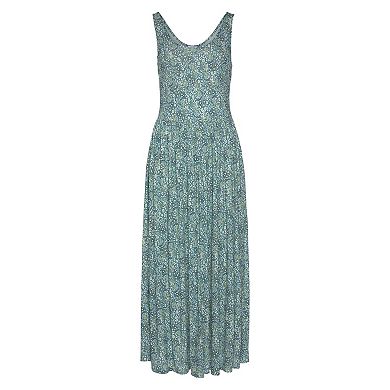 Lascana Women's Printed Scoop Neck Dress