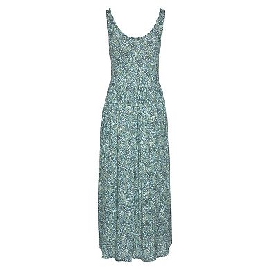 Lascana Women's Printed Scoop Neck Dress