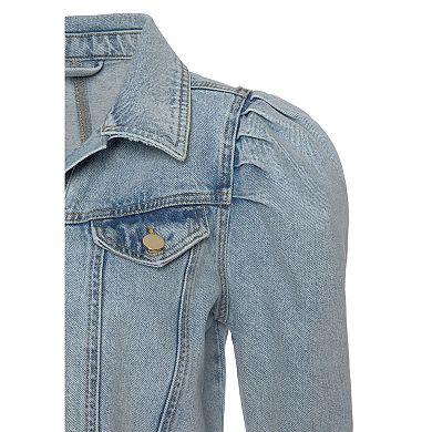 Lascana Women's Puff Sleeve Denim Jacket