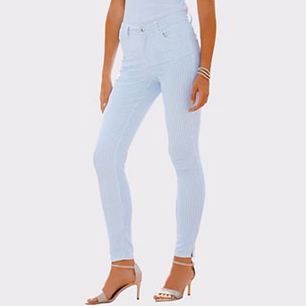 Lascana Women's Striped High Waisted Pants