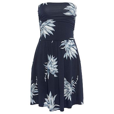 Lascana Women's Strapless Ruched Dress