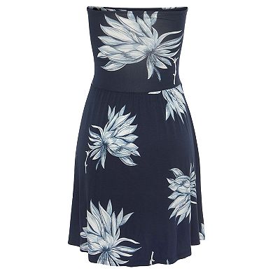 Lascana Women's Strapless Ruched Dress