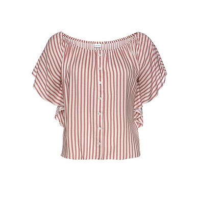 Lascana Women's Striped Off Shoulder Top
