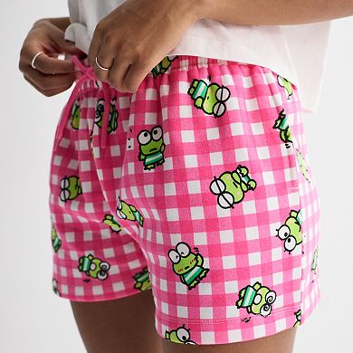 Juniors' Hello Kitty Kerokerokeroppi Fleece Shorts