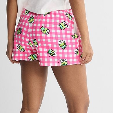 Juniors' Hello Kitty Kerokerokeroppi Fleece Shorts