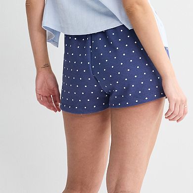 Juniors' Disney's Winnie the Pooh Polka Dot Fleece Shorts