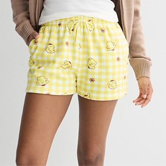 Juniors' Sanrio Pompompurin Fleece Shorts