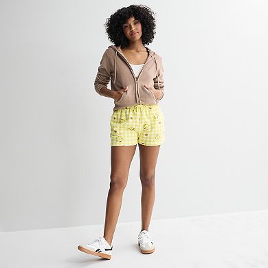 Juniors' Sanrio Pompompurin Fleece Shorts