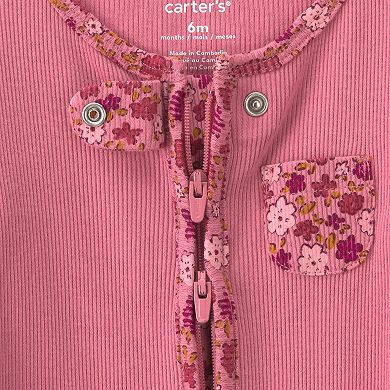 Baby Carter's 100% Cotton 2-Way Zip Sleep & Play Pajamas