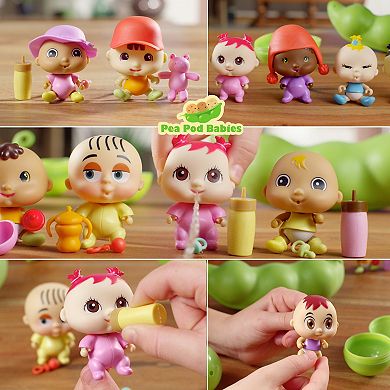 Pea Pod Babies Collectible Mystery Surprise 4-Pack Character Dolls & Accessories