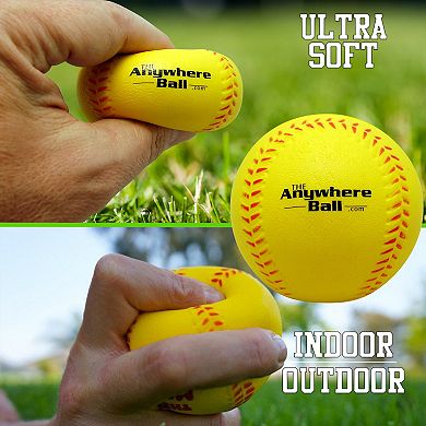 Anywhere Sports 6-Pack Squishy 3-Inch Waterproof Easy To Grip Foam Balls