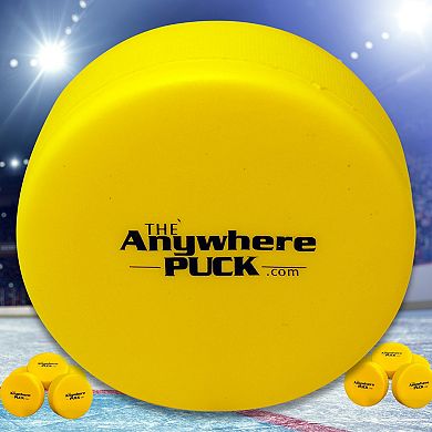 Anywhere Sports 6-Pack Foam Hockey Training Pucks