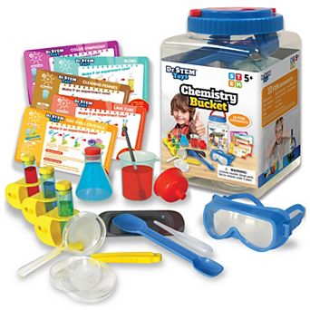 Dr. STEM Chemistry Bucket 10 Experiment Science Kit with Step-By-Step Instructions