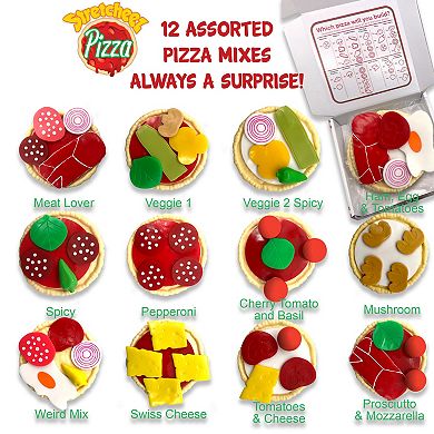 Stretcheez Pizza 2-Piece Surprise Assorted Styles & Toppings Toy Food - Styles May Vary
