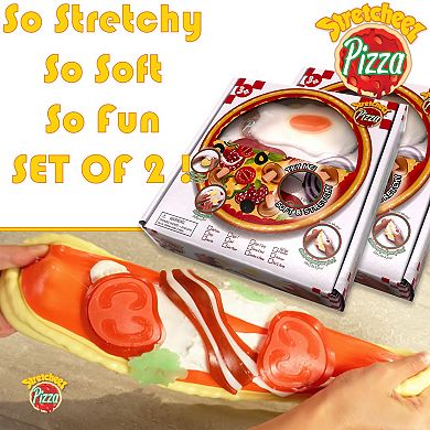 Stretcheez Pizza 2-Piece Surprise Assorted Styles & Toppings Toy Food - Styles May Vary