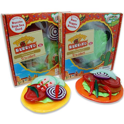 Детские куклы Stretcheez Burrito 2-Pack Surprise Assorted Styles & Toppings Stretchy Toy Food - Styles May Vary