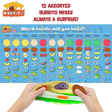 Stretcheez Burrito 2-Pack Surprise Assorted Styles & Toppings Stretchy Toy Food - Styles May Vary