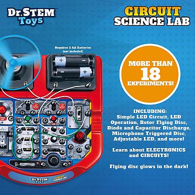 Dr. STEM Circuit Science Lab LED Light-Up STEM Kit with 18 Experiments