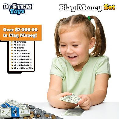 Dr. STEM Play Money 400-Piece Realistic Currency Set