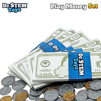 Dr. STEM Play Money 400-Piece Realistic Currency Set