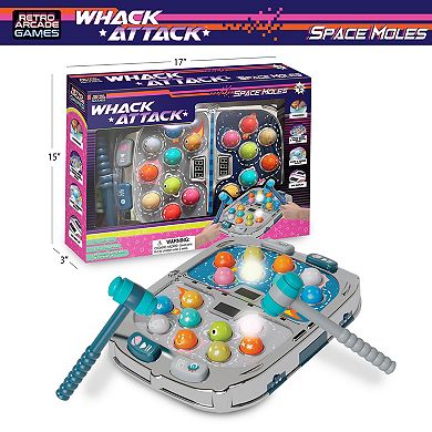 Thin Air Games Whack Attack Space Mole Lights & Sounds Tabletop Game