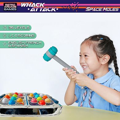 Thin Air Games Whack Attack Space Mole Lights & Sounds Tabletop Game
