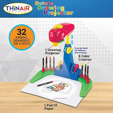 Playful Minds Deluxe Drawing Projector 14-Piece Coloring & Tracing Art Kit