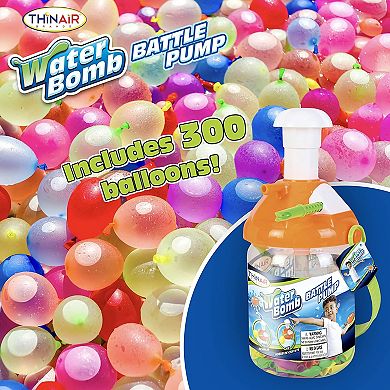 Scooba Duck Water Bomb Battle Pump, 300 Balloons & Inflator Tying Tool Set