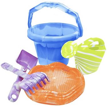 Thin Air Brands 5 pc Beach Bucket & Sand Castle Toy Set