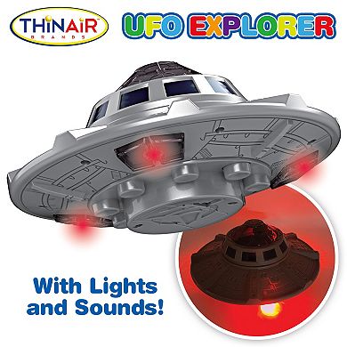 Thin Air UFO Explorer Lights & Sounds Toy Set with Alien Cockpit & 2 Martian Figures