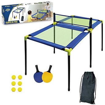 Anywhere Sports Trampoline Pong 10 pc Portable Table Tennis Game Set