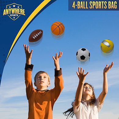 Anywhere Sports 4-Pack Mini Foam Ball Set