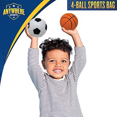 Anywhere Sports 4-Pack Mini Foam Ball Set