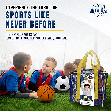 Anywhere Sports 4-Pack Mini Foam Ball Set