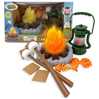 Nature Bound Campfire Cookout - 13 pc Light & Sound Camping Toy Playset