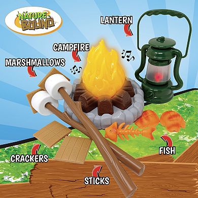 Nature Bound Campfire Cookout - 13-Piece Light & Sound Camping Toy Playset