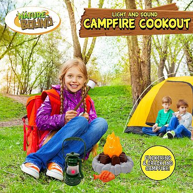 Nature Bound Campfire Cookout - 13-Piece Light & Sound Camping Toy Playset