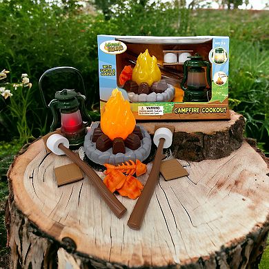 Nature Bound Campfire Cookout - 13-Piece Light & Sound Camping Toy Playset
