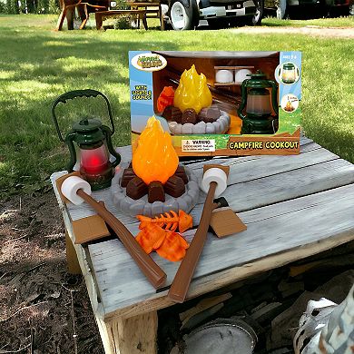 Nature Bound Campfire Cookout - 13-Piece Light & Sound Camping Toy Playset
