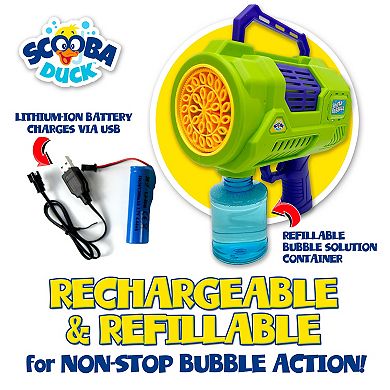 Scooba Duck Hyper Bubbles Blaster Electric Hand-Held Blower Toy