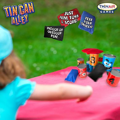 Thin Air Games Tin Can Alley Classic Carnival-Themed Bean Bag Toss Game