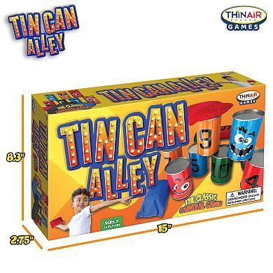 Thin Air Games Tin Can Alley Classic Carnival-Themed Bean Bag Toss Game
