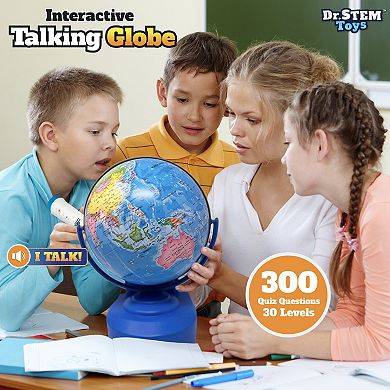 Dr. STEM Interactive Talking Globe - Touch & Learn Educational Game Panel