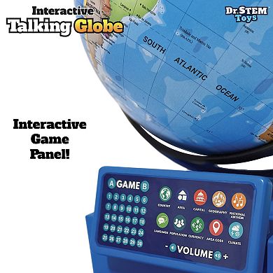Dr. STEM Interactive Talking Globe - Touch & Learn Educational Game Panel