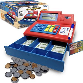 Dr. STEM Solar-Powered Cash Register - 68 pc Store & Shopping Roleplay Toy