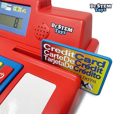 Dr. STEM Solar-Powered Cash Register - 68-Piece Store & Shopping Roleplay Toy