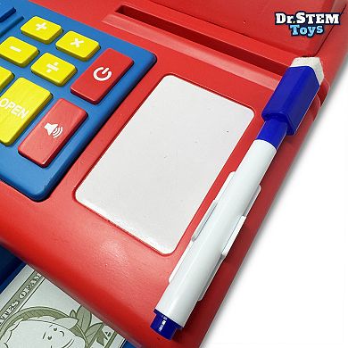 Dr. STEM Solar-Powered Cash Register - 68-Piece Store & Shopping Roleplay Toy