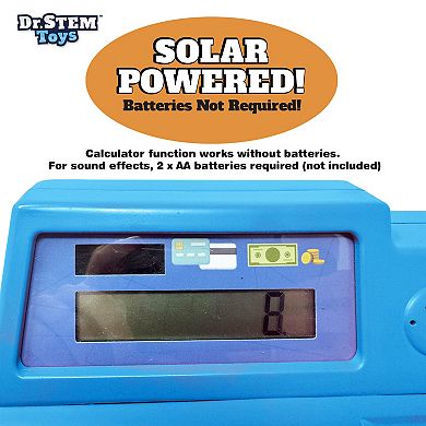 Dr. STEM Solar-Powered Cash Register - 68-Piece Store & Shopping Roleplay Toy